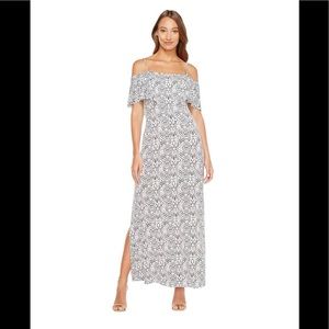 TART Maxi Dress Black Pink White Mosaic Size Med
